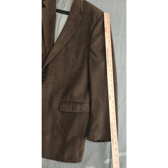 Ralph Lauren Green Label Suede Tan Sport Jacket Blazer 44R Fully Lined Grt Shape - Picture 6 of 16